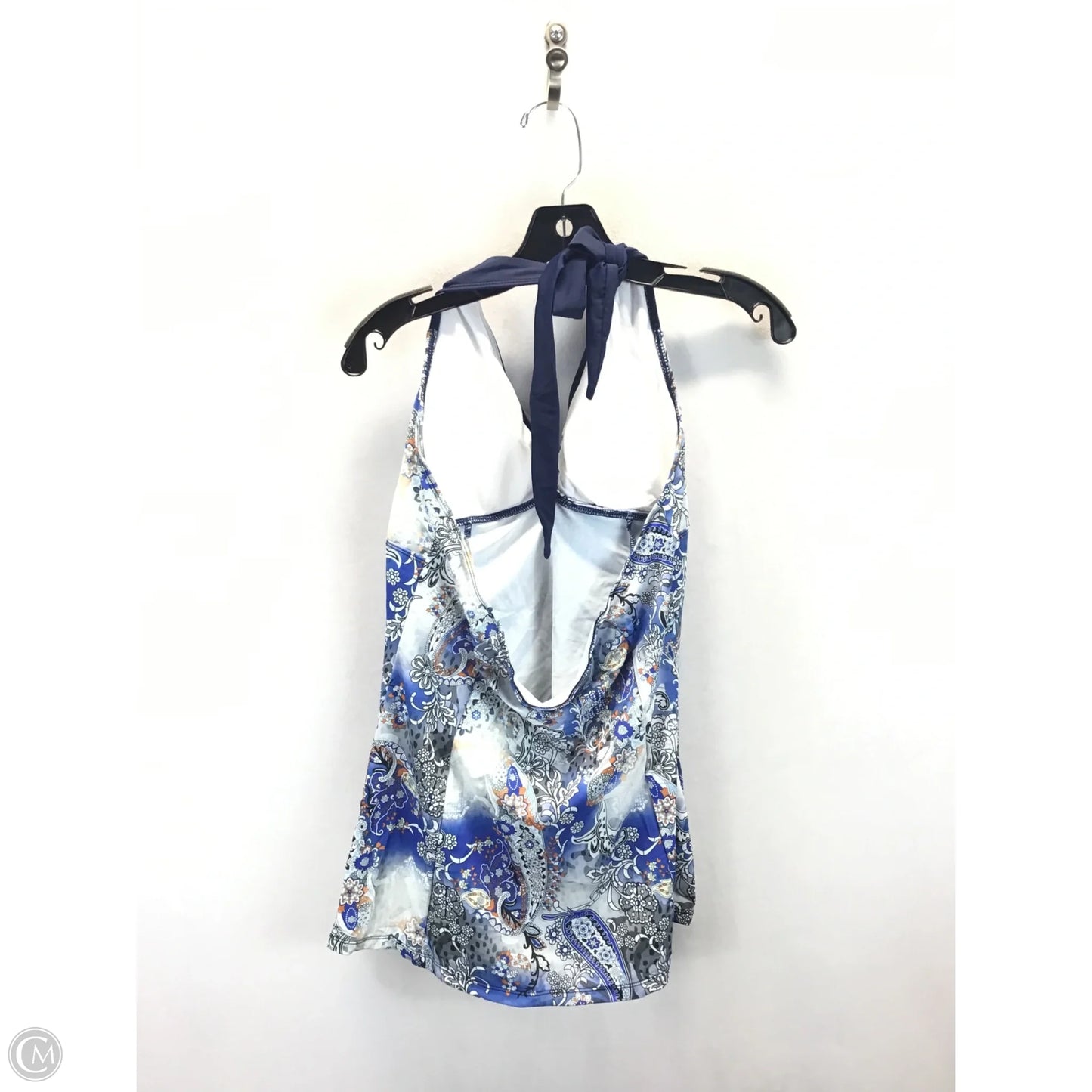 Swimsuit 2pc By Clothes Mentor In Blue & White, Size: Xl