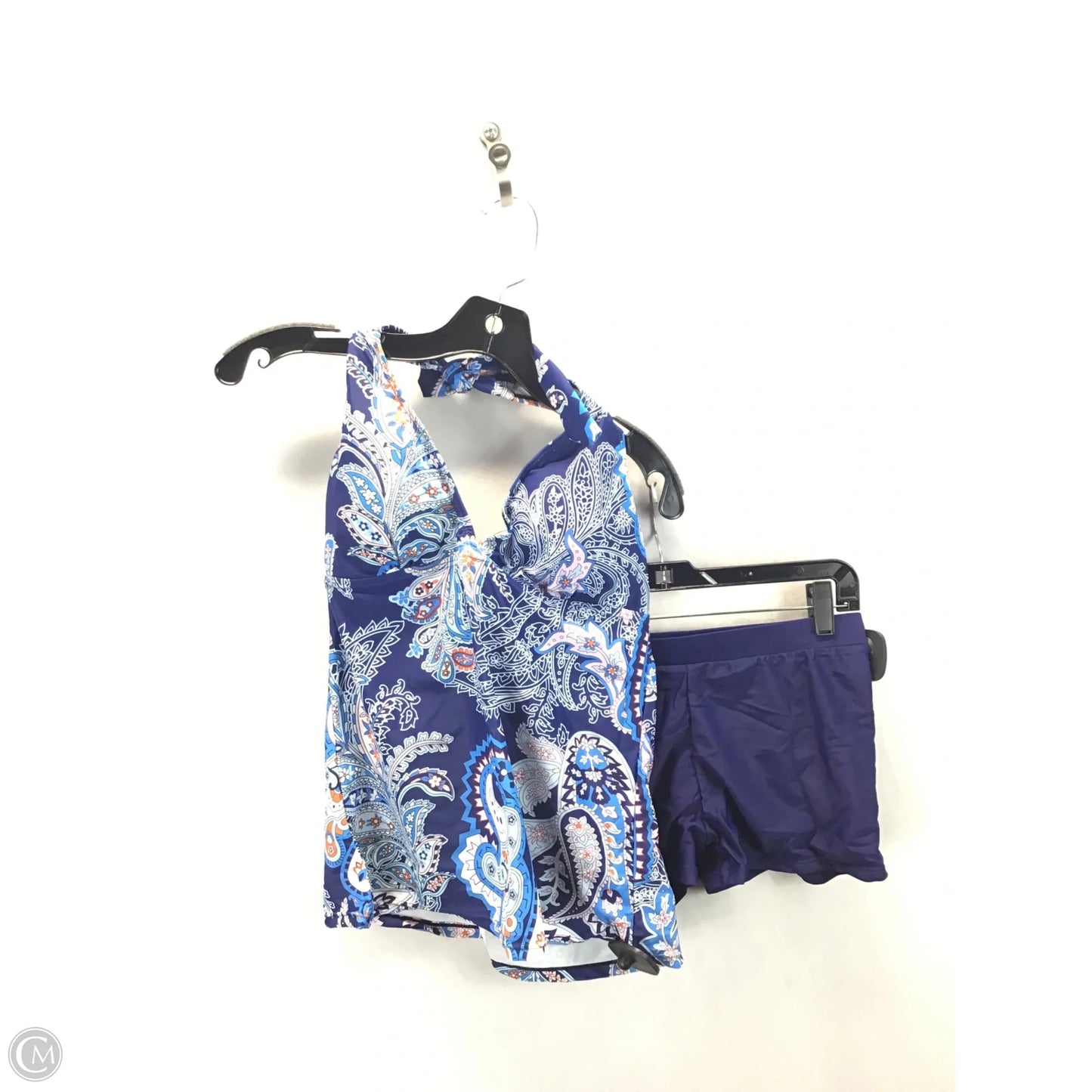 Swimsuit 2pc By Clothes Mentor In Blue & Orange, Size: M
