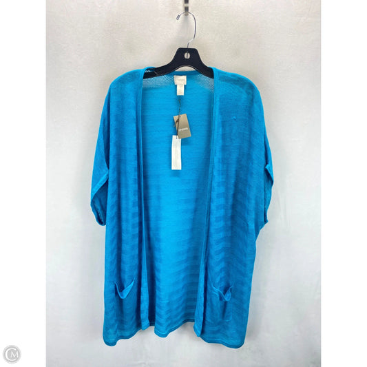 Cardigan By Chicos In Blue, Size: Xl
