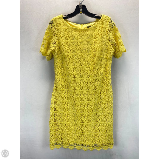 Dress Casual Short By Jessica Howard In Yellow, Size: 10