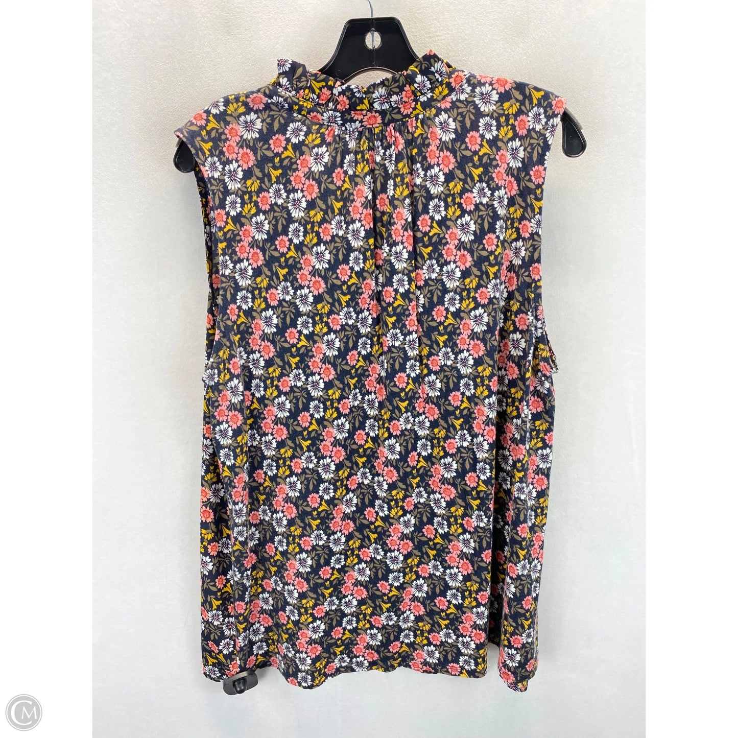Top Sleeveless By Loft In Floral Print, Size: Xl