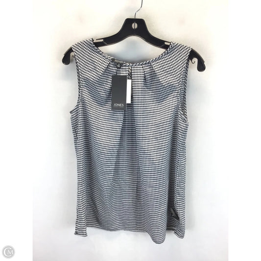 Top Sleeveless By Jones New York In Black & White, Size: S