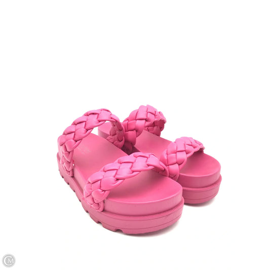 Sandals Heels Platform By Catherine Malandrino In Pink, Size: 7