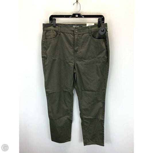 Jeans Skinny By Style And Company In Green, Size: 14p