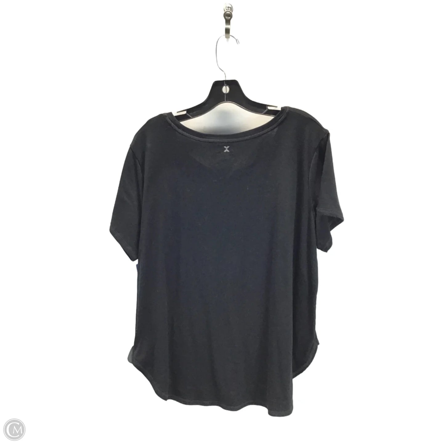 Athletic Top Short Sleeve By Xersion In Black, Size: Xxl