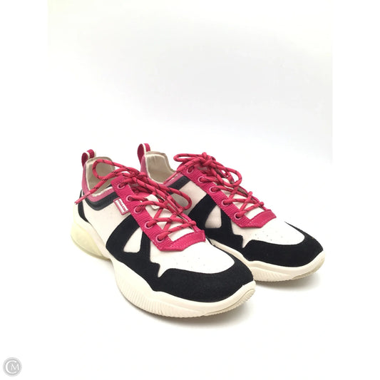Shoes Designer By Coach In Pink & White, Size: 7.5