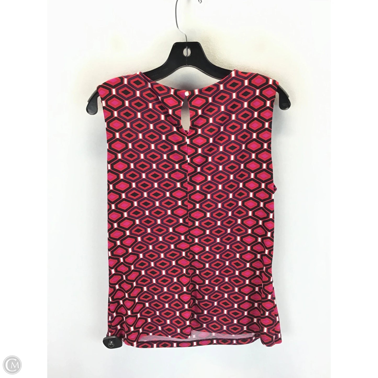 Top Sleeveless By Calvin Klein In Pink & Red, Size: L