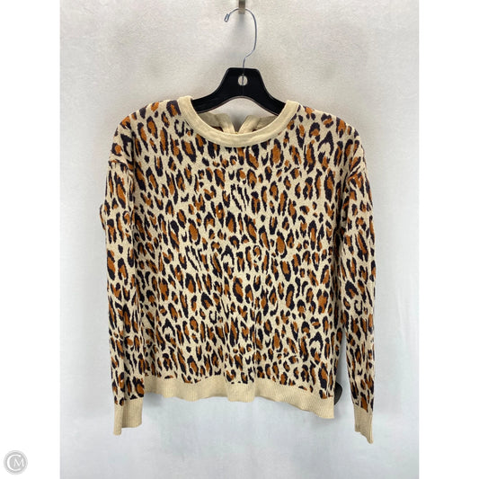 Sweater By H&m In Leopard Print, Size: Xs