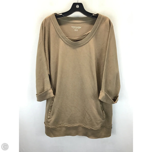 Top Long Sleeve By Soft Surroundings In Brown, Size: Lp