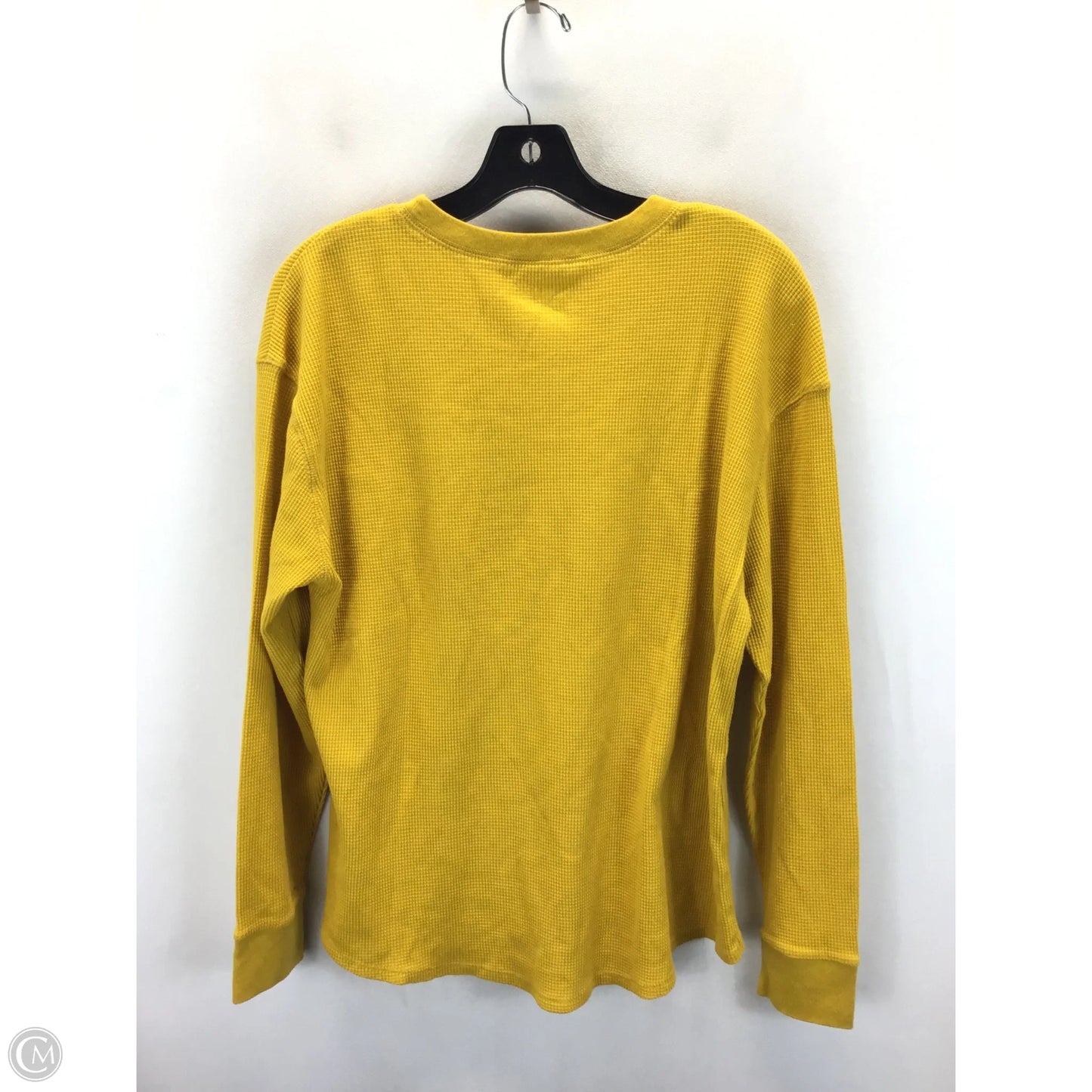 Top Long Sleeve By Time And Tru In Yellow, Size: Xl