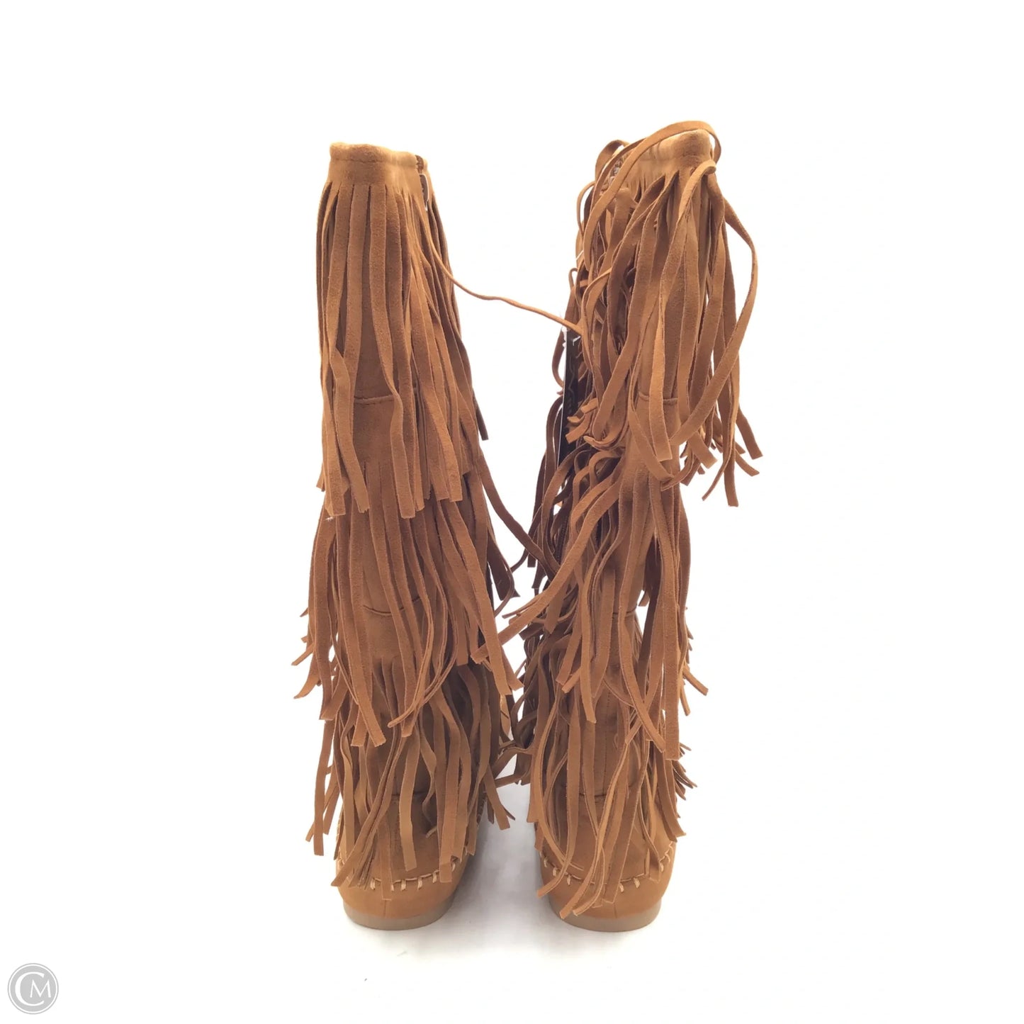 Boots Knee Flats By Natural Reflections In Tan, Size: 10