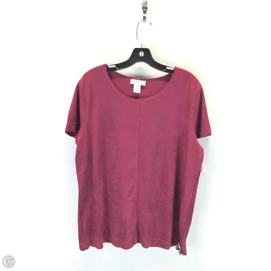 Top Short Sleeve By Clothes Mentor In Red, Size: Xl