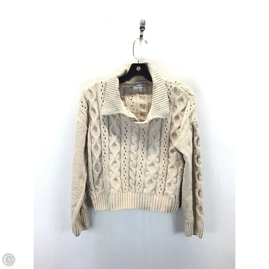 Sweater By Clothes Mentor In Beige, Size: M