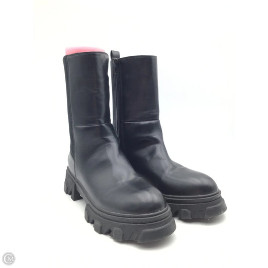 Boots Combat By Bebe In Black, Size: 9.5