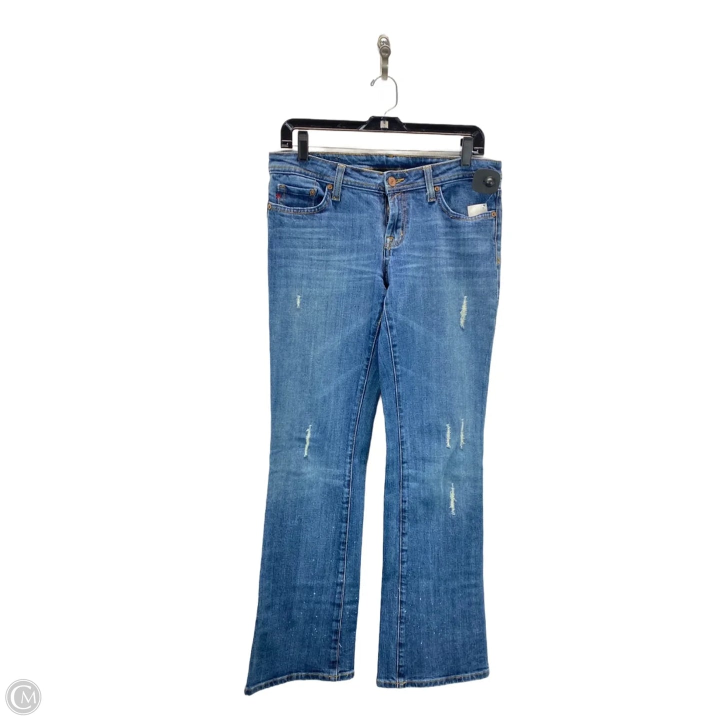 Jeans Flared By Seven 7 In Blue Denim, Size: 30