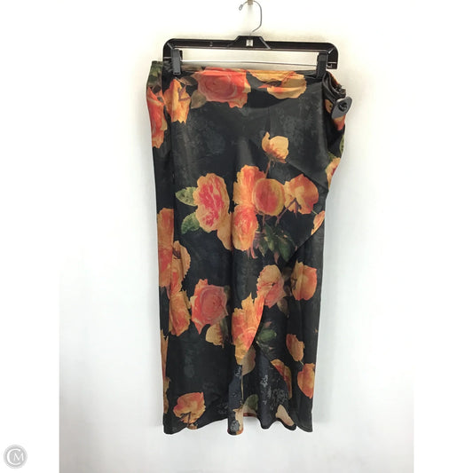 Skirt Maxi By Clothes Mentor In Floral Print, Size: Xl