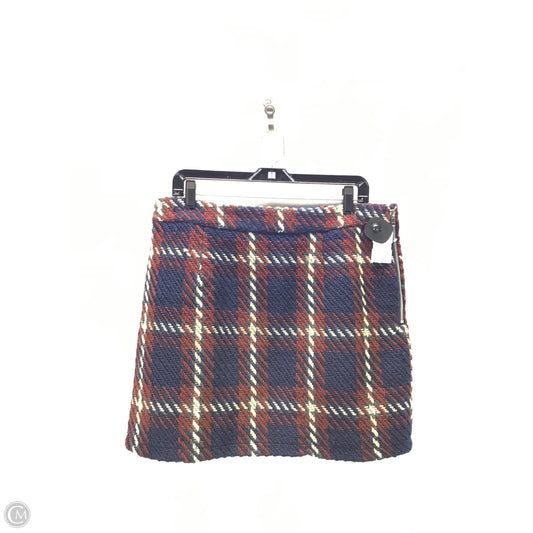 Skirt Mini & Short By English Factory In Blue & Brown, Size: Xl