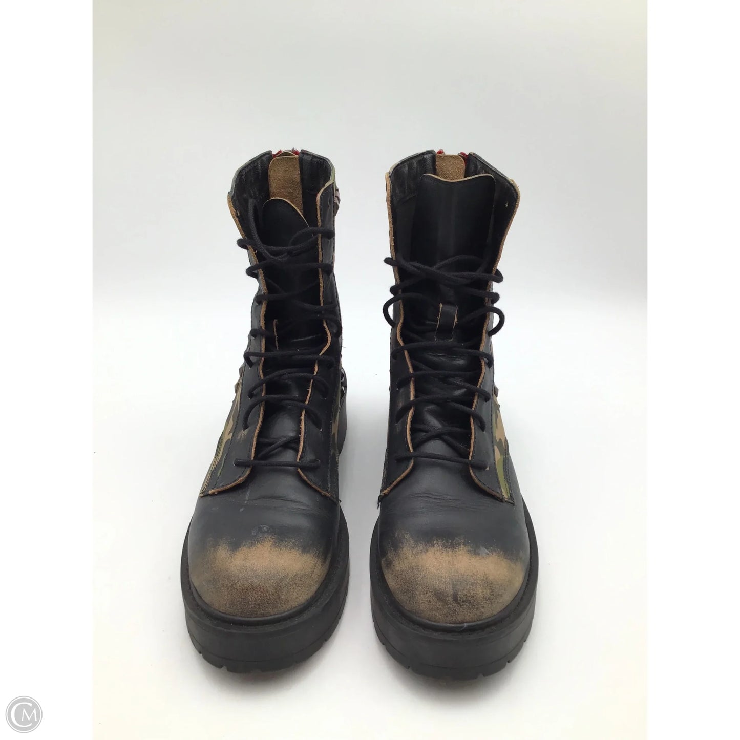 Boots Combat By Steve Madden In Camouflage Print, Size: 9