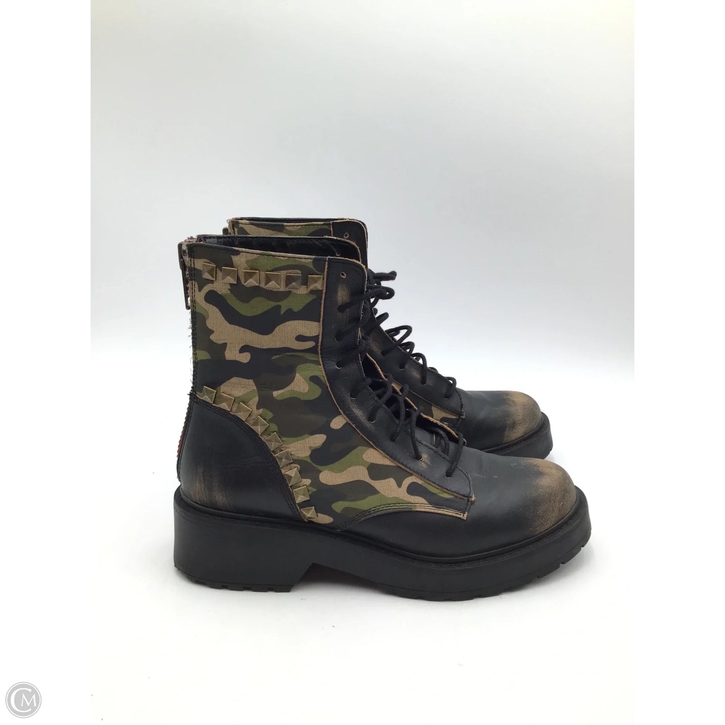 Boots Combat By Steve Madden In Camouflage Print, Size: 9
