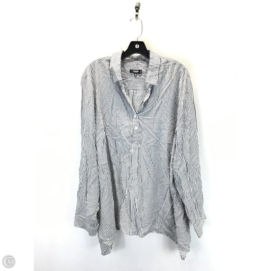 Top Long Sleeve By Premise In Striped Pattern, Size: 2x