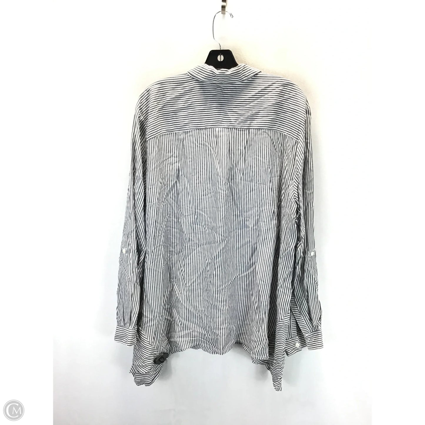 Top Long Sleeve By Premise In Striped Pattern, Size: 2x