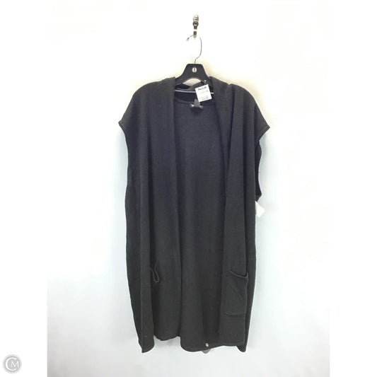 Vest Sweater By Clothes Mentor In Black, Size: 2x