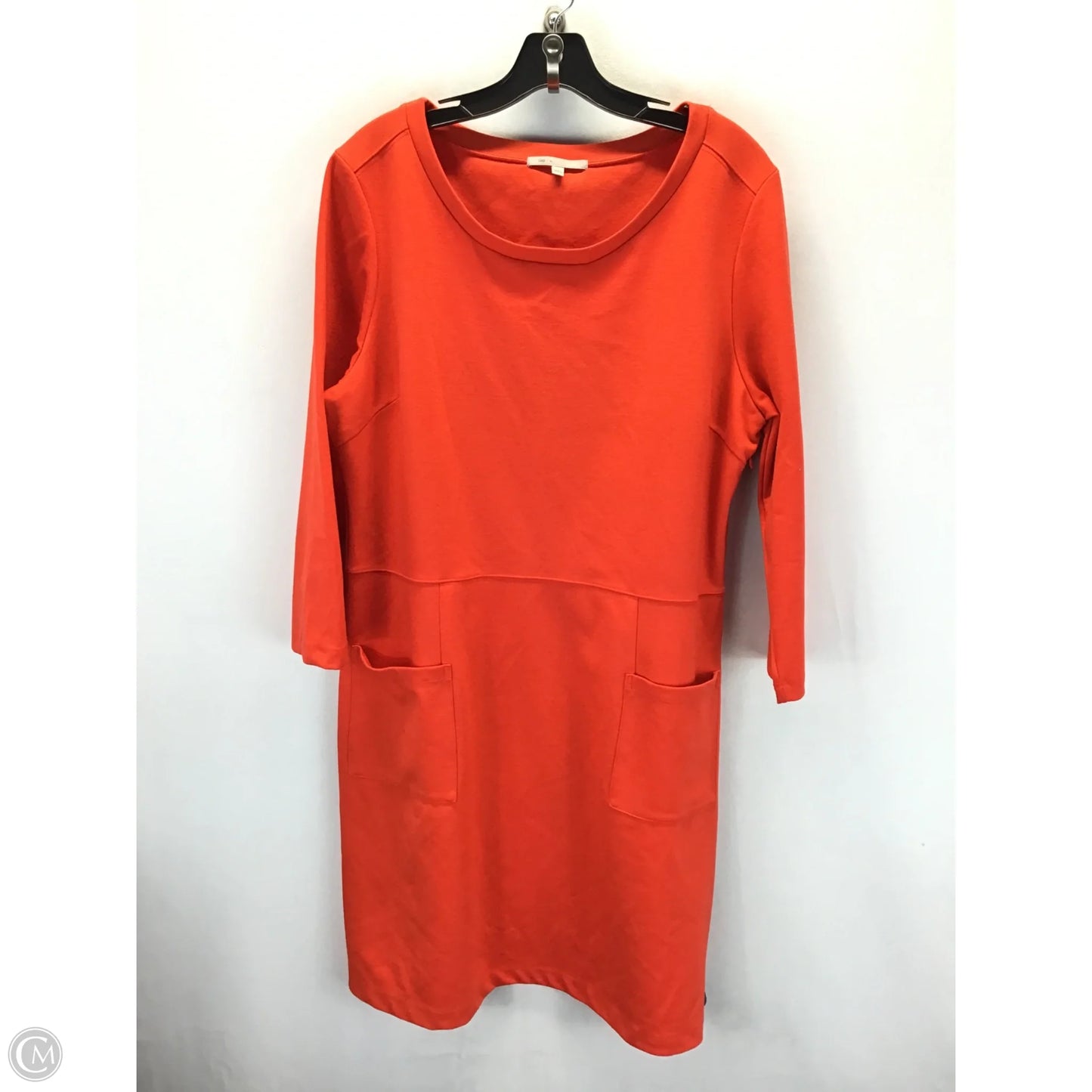Dress Casual Midi By Gap In Orange, Size: Xl