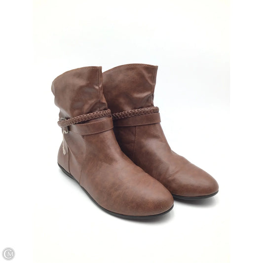 Boots Ankle Flats By American Eagle In Brown, Size: 12