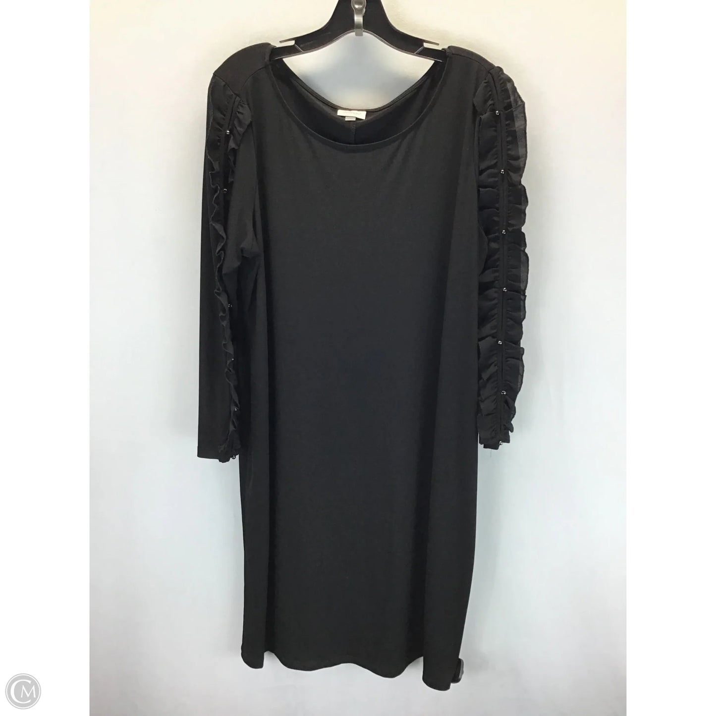 Dress Casual Midi By Avenue In Black, Size: 1x