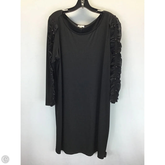 Dress Casual Midi By Avenue In Black, Size: 1x