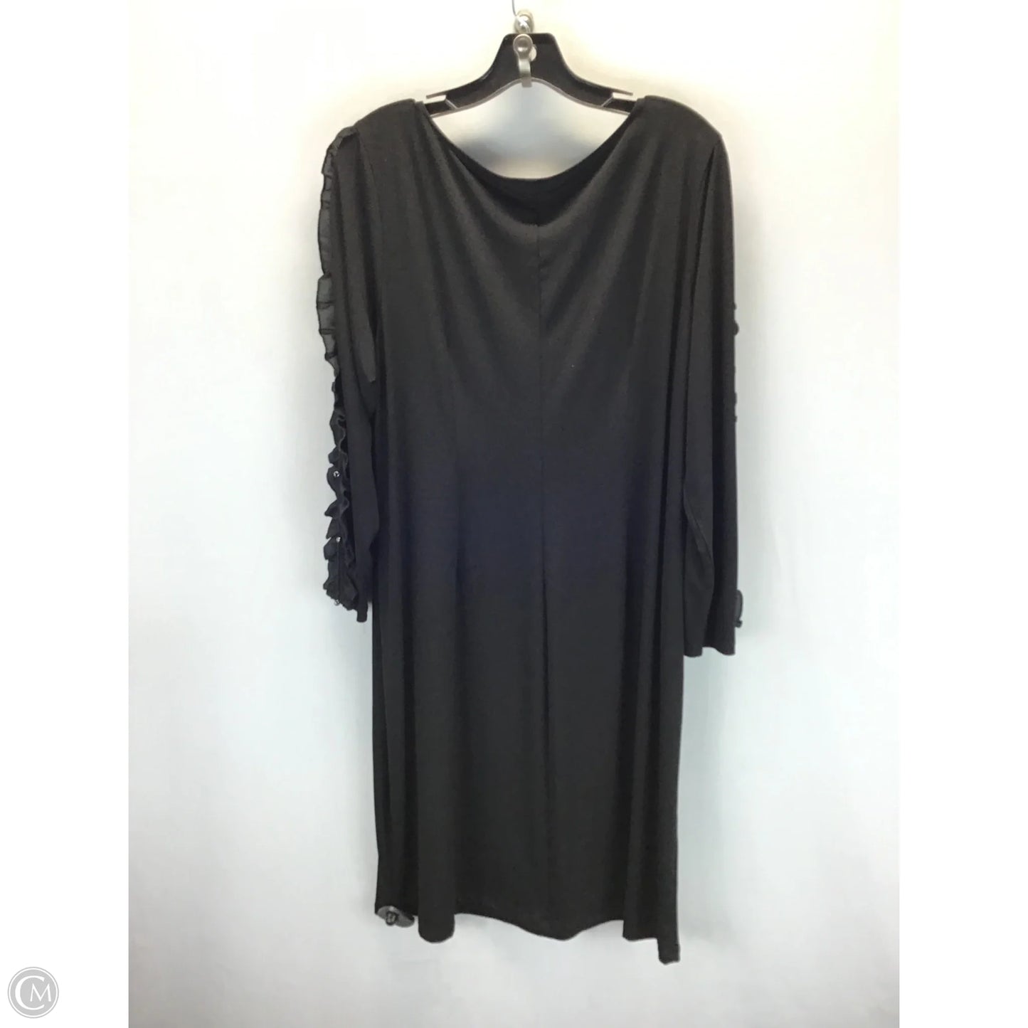 Dress Casual Midi By Avenue In Black, Size: 1x