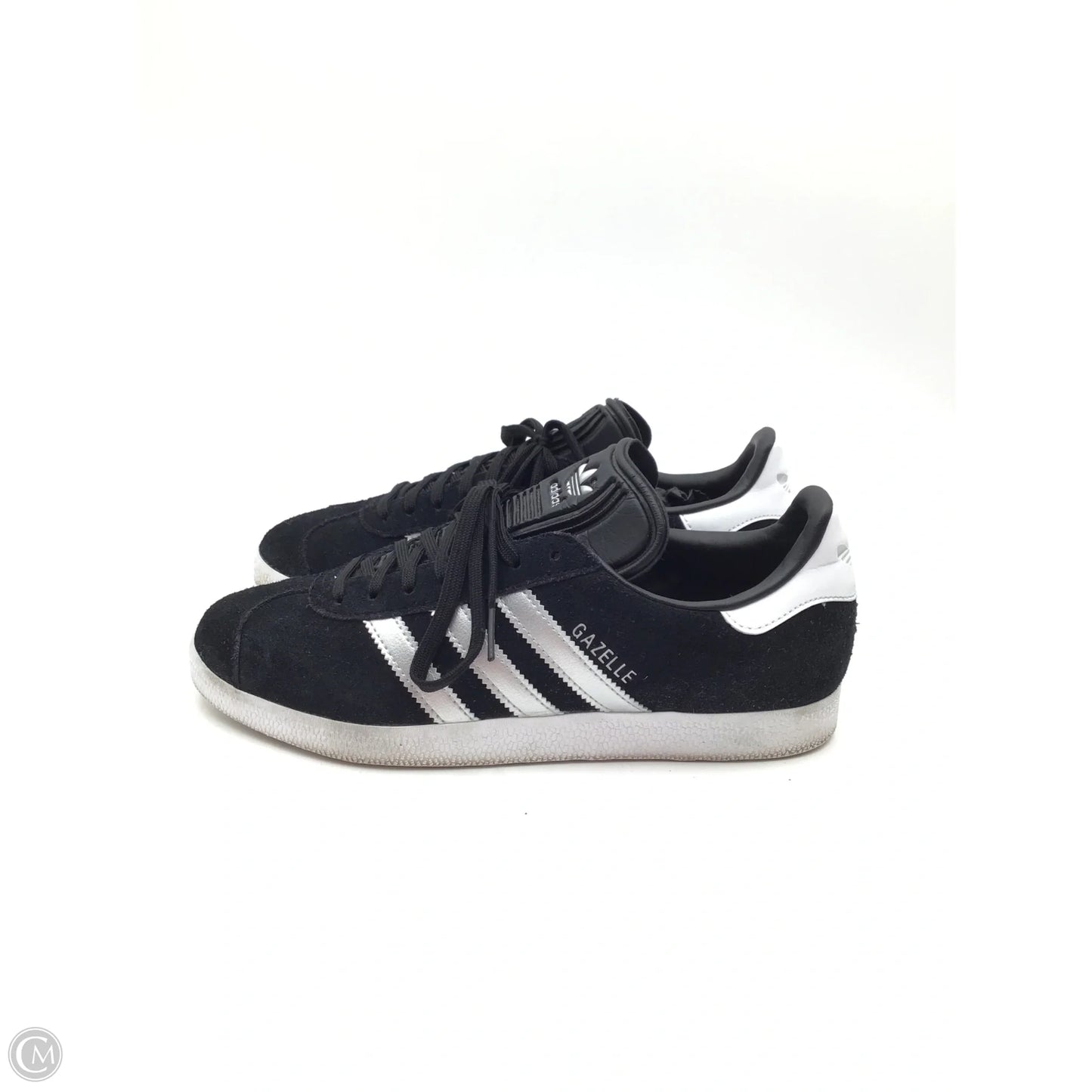 Shoes Sneakers By Adidas In Black & Silver, Size: 8.5