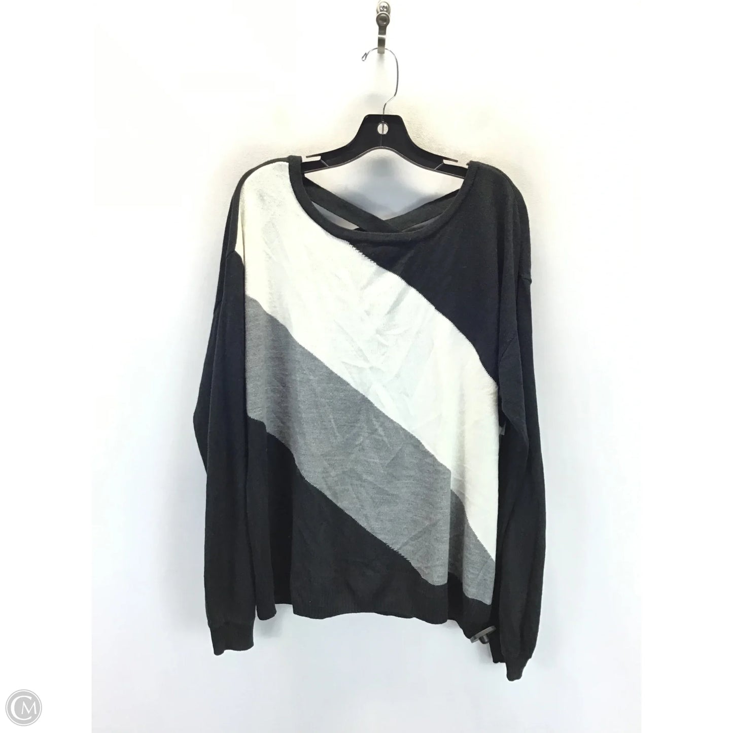 Sweater By New York And Co In Black & White, Size: Xxl