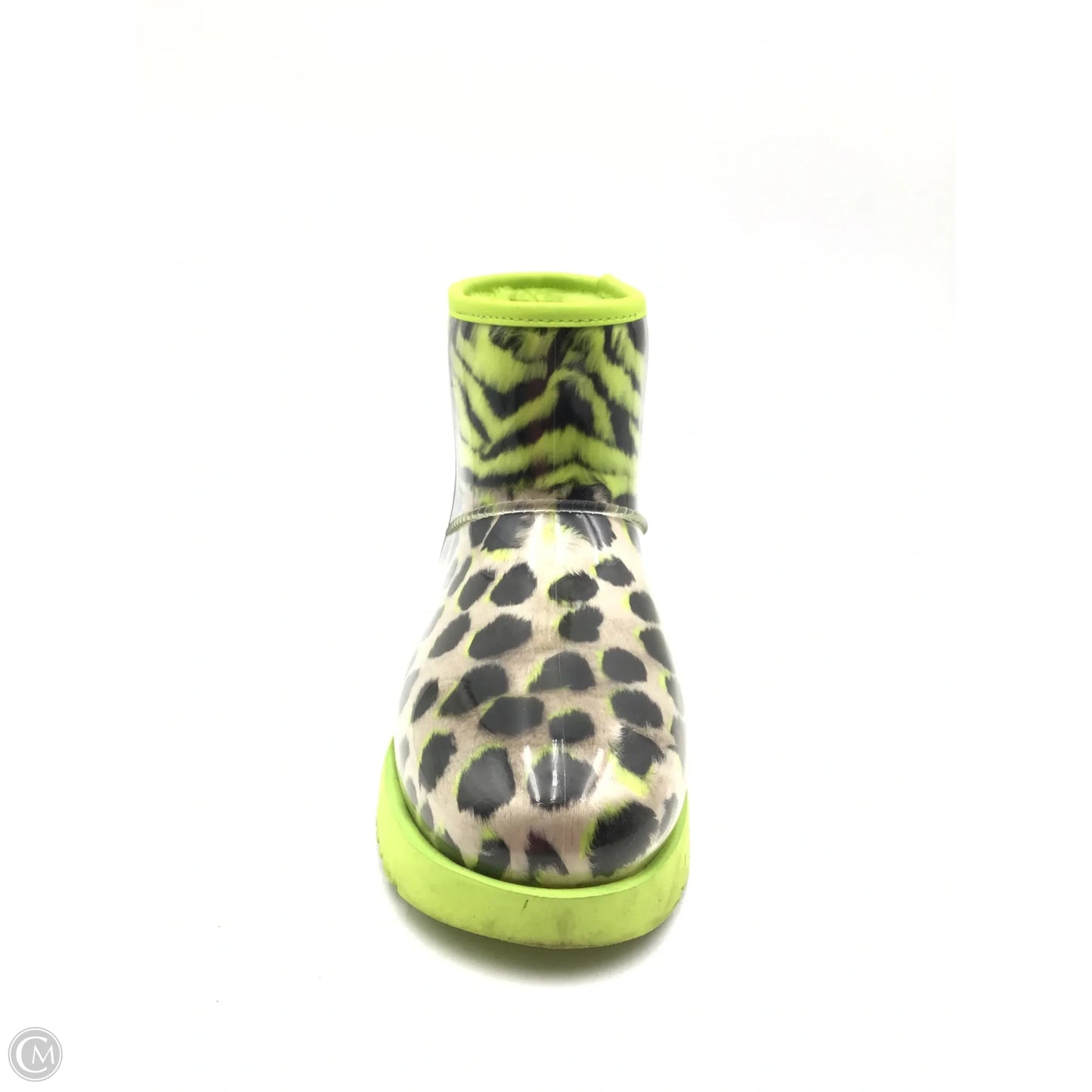 Boots Designer By Ugg In Black & Green, Size: 8