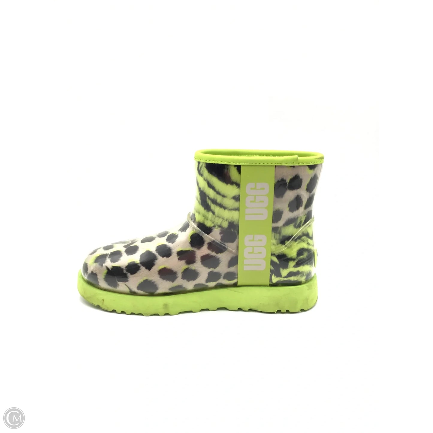 Boots Designer By Ugg In Black & Green, Size: 8
