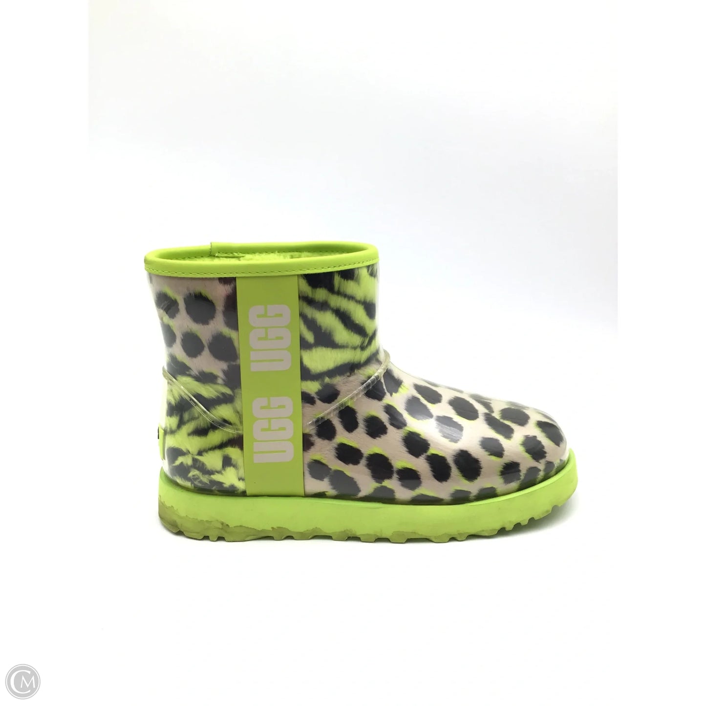 Boots Designer By Ugg In Black & Green, Size: 8