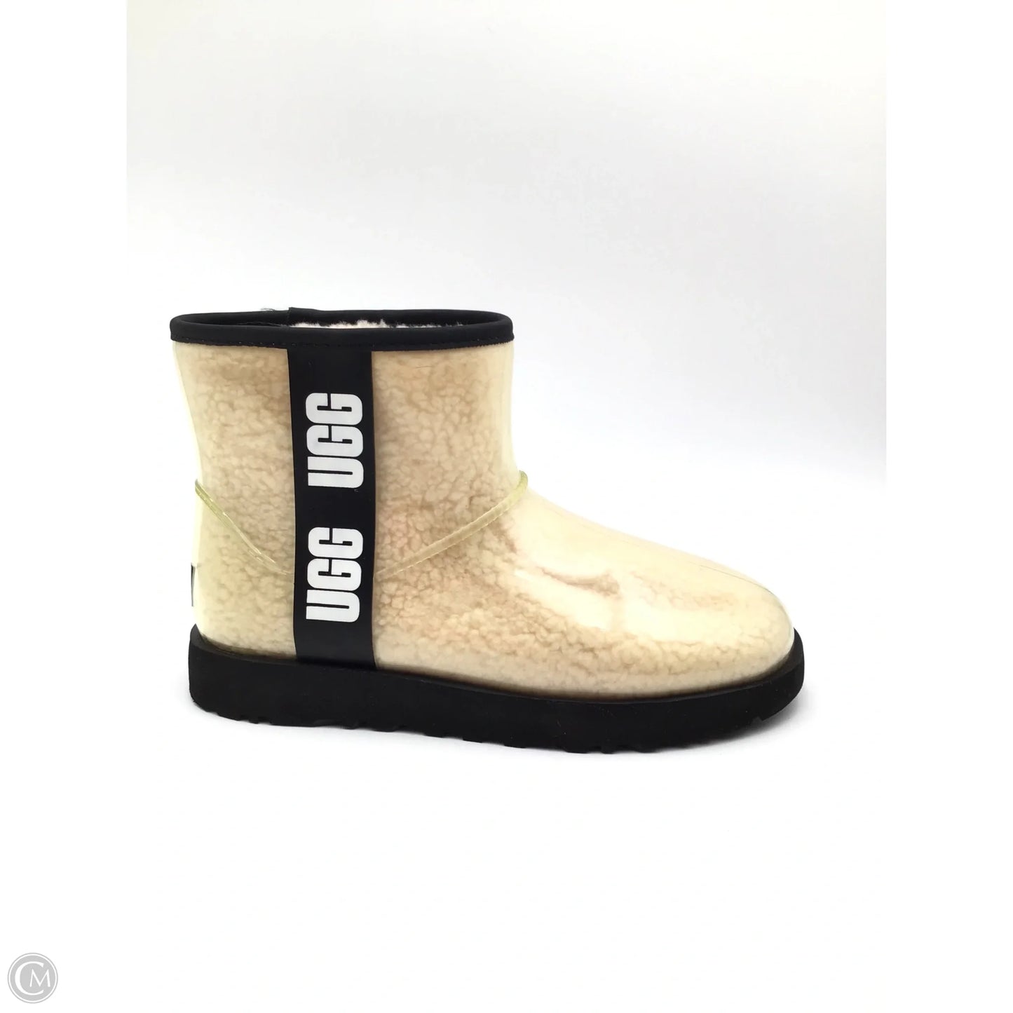 Boots Designer By Ugg In Black & Cream, Size: 9