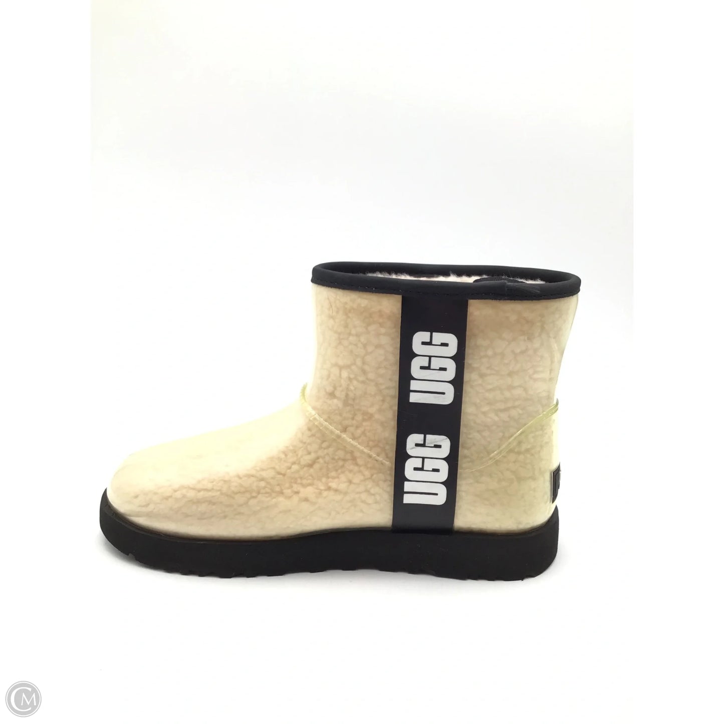 Boots Designer By Ugg In Black & Cream, Size: 9