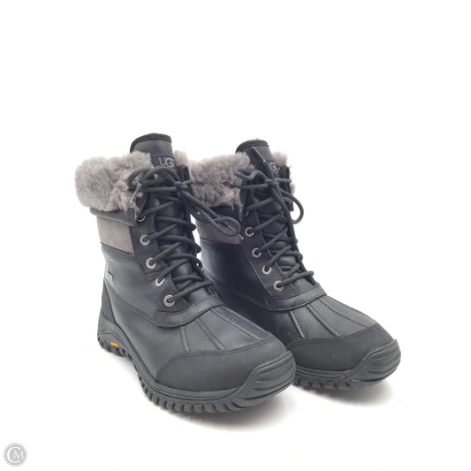 Boots Designer By Ugg In Black & Grey, Size: 9