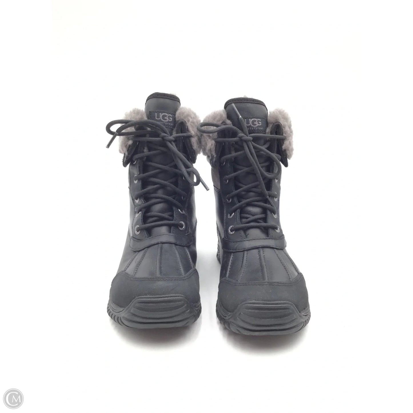 Boots Designer By Ugg In Black & Grey, Size: 9