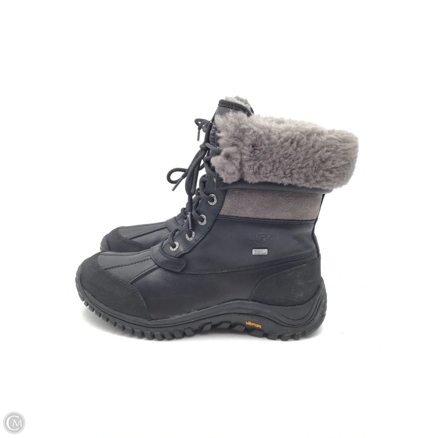 Boots Designer By Ugg In Black & Grey, Size: 9