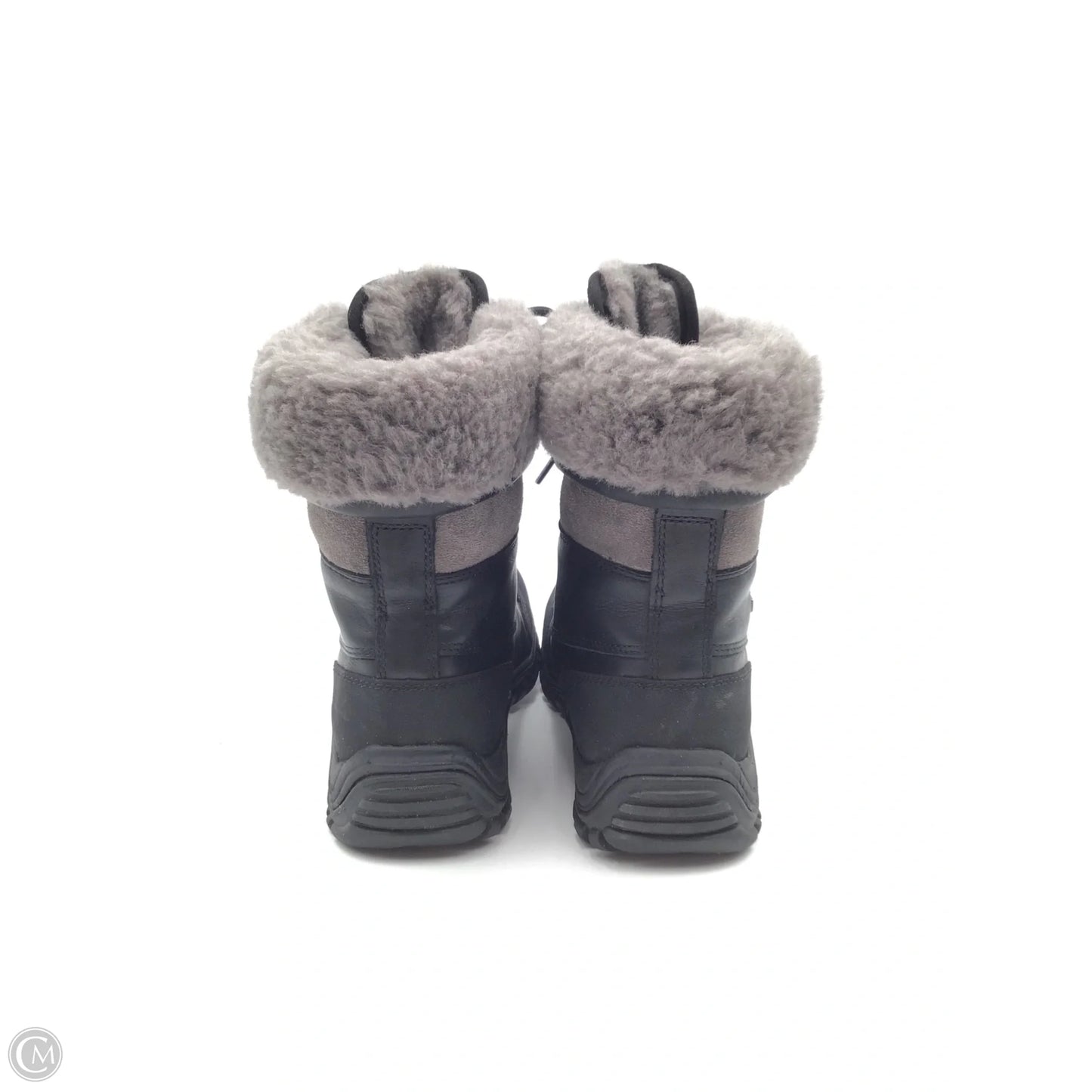 Boots Designer By Ugg In Black & Grey, Size: 9