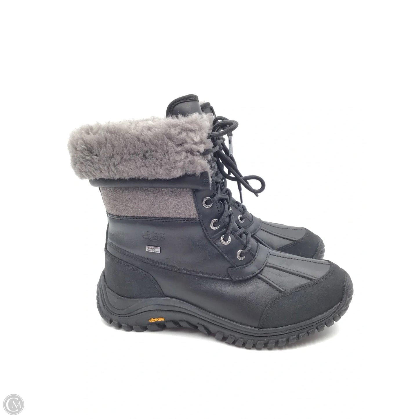 Boots Designer By Ugg In Black & Grey, Size: 9