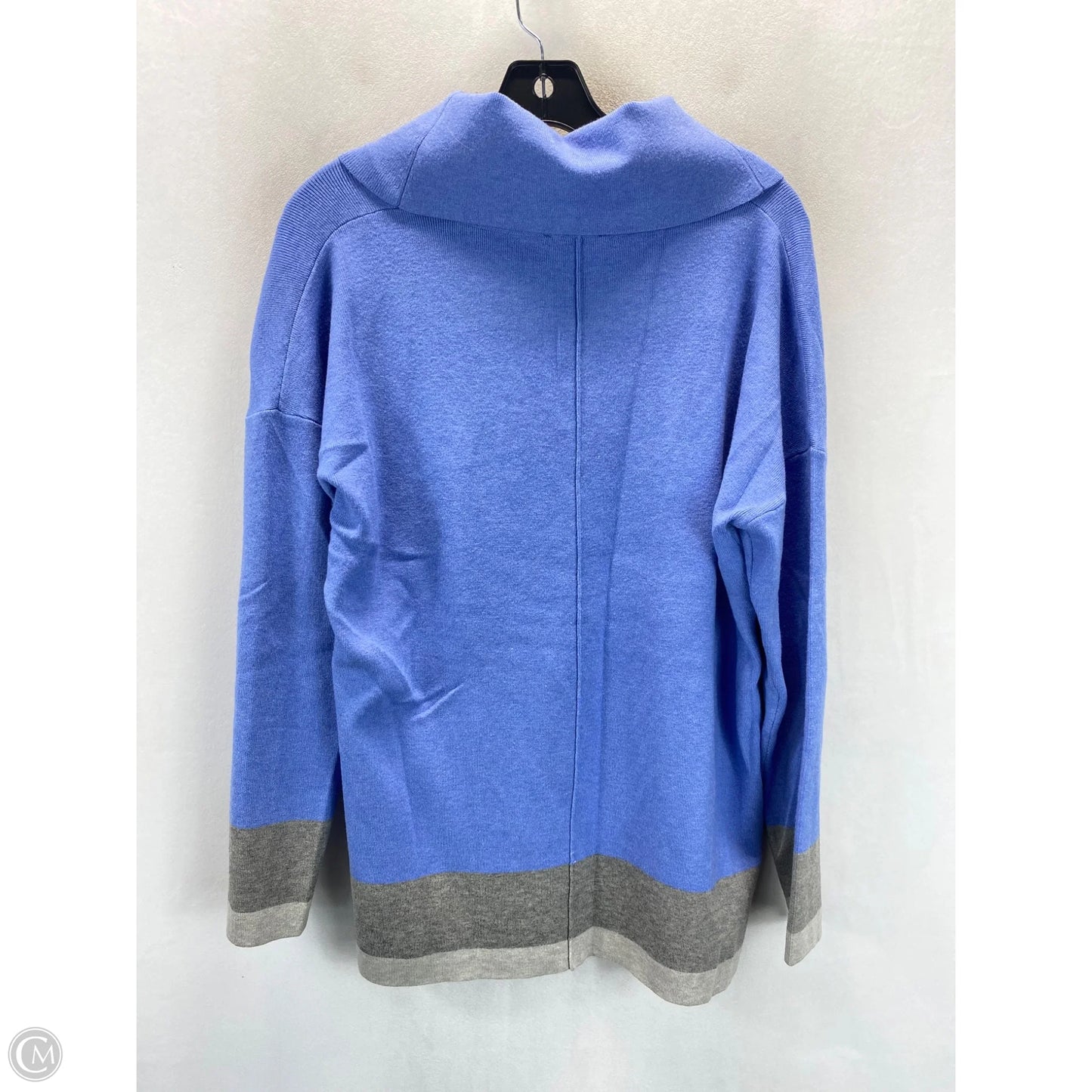Sweater By Clothes Mentor In Blue & Grey, Size: Xxl