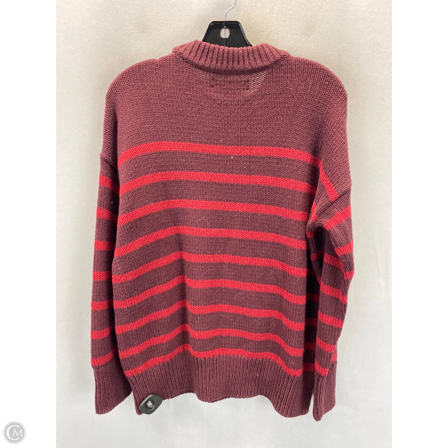Sweater By Loft In Striped Pattern, Size: L