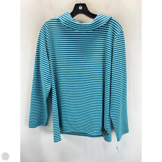 Top Long Sleeve By Talbots In Striped Pattern, Size: Xl