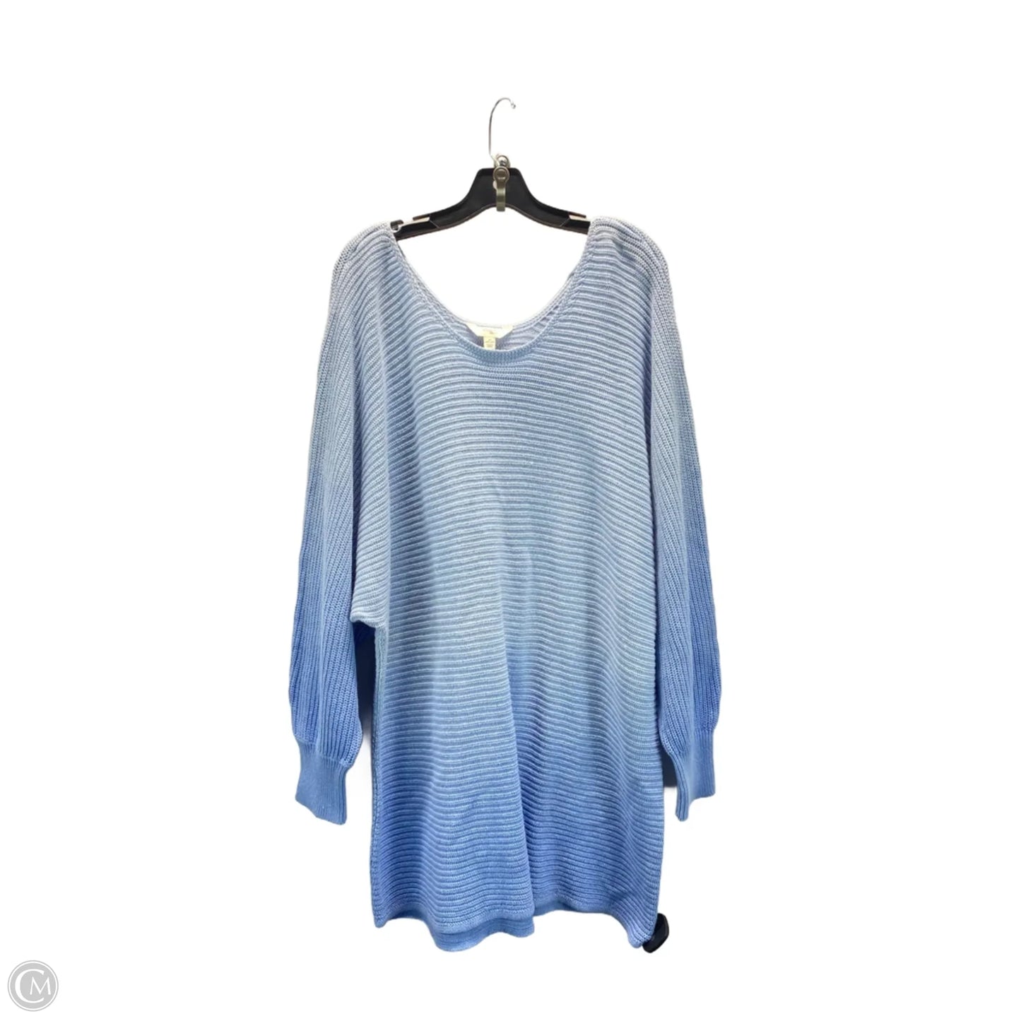 Sweater By Terra & Sky In Blue, Size: 4x