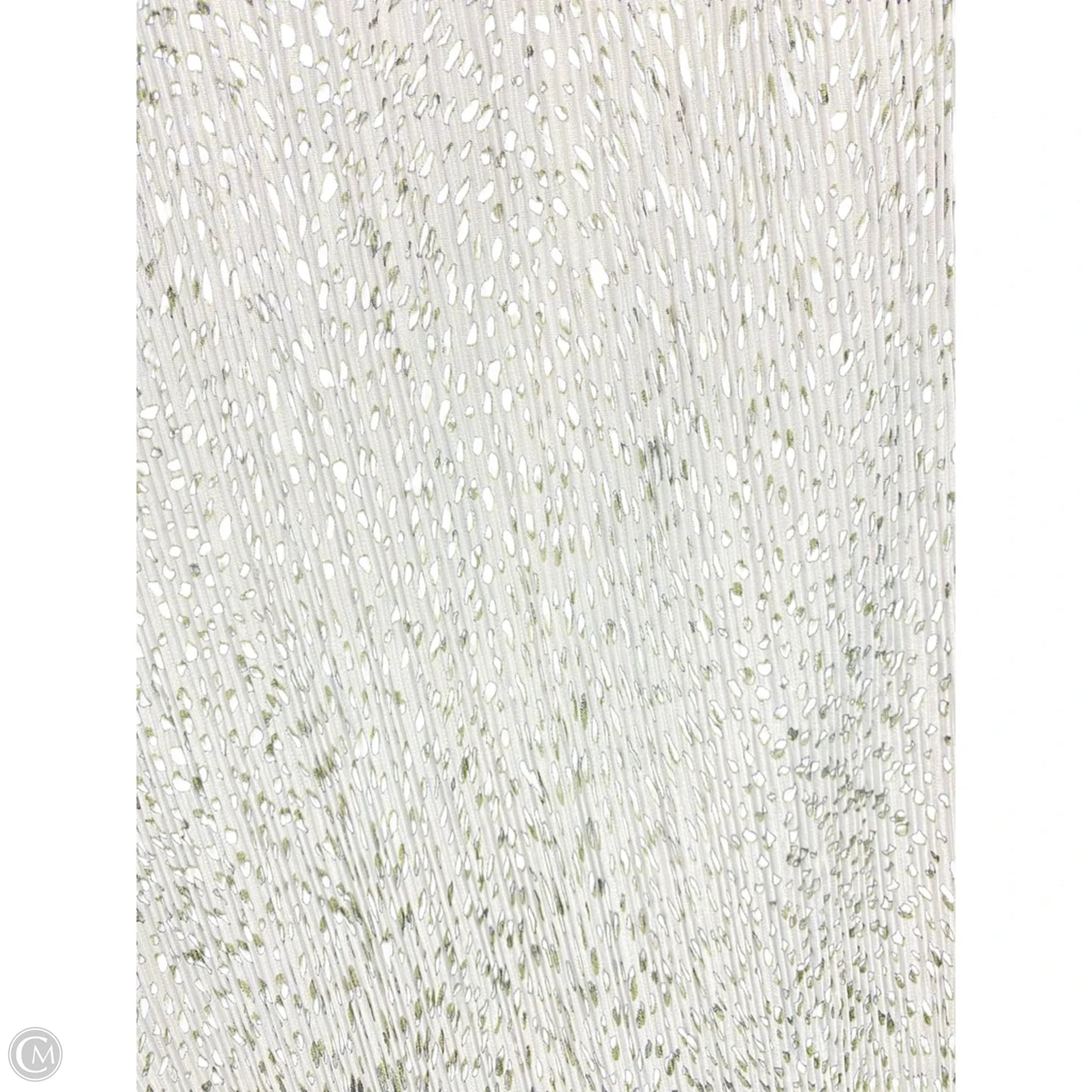 Top Short Sleeve By Jaclyn Smith In Green & White, Size: 2x