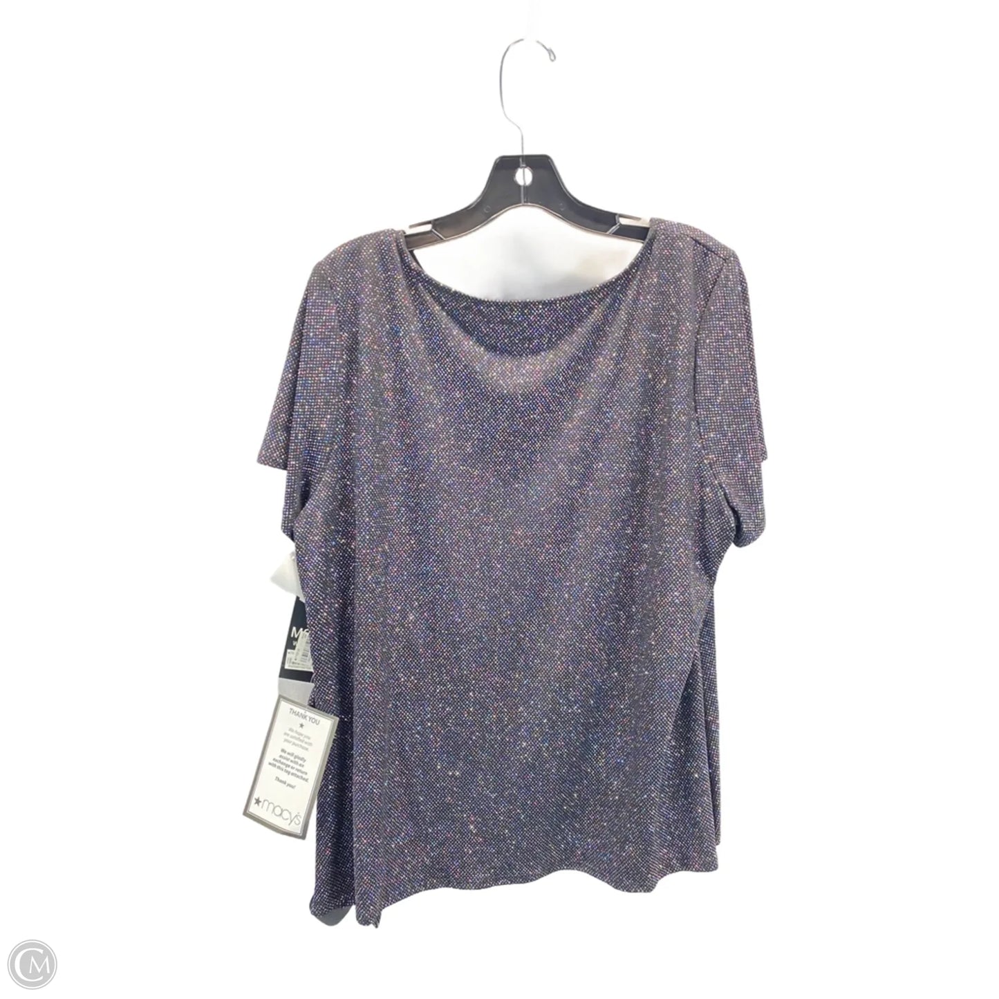 Top Short Sleeve By Msk In Black, Size: 2x