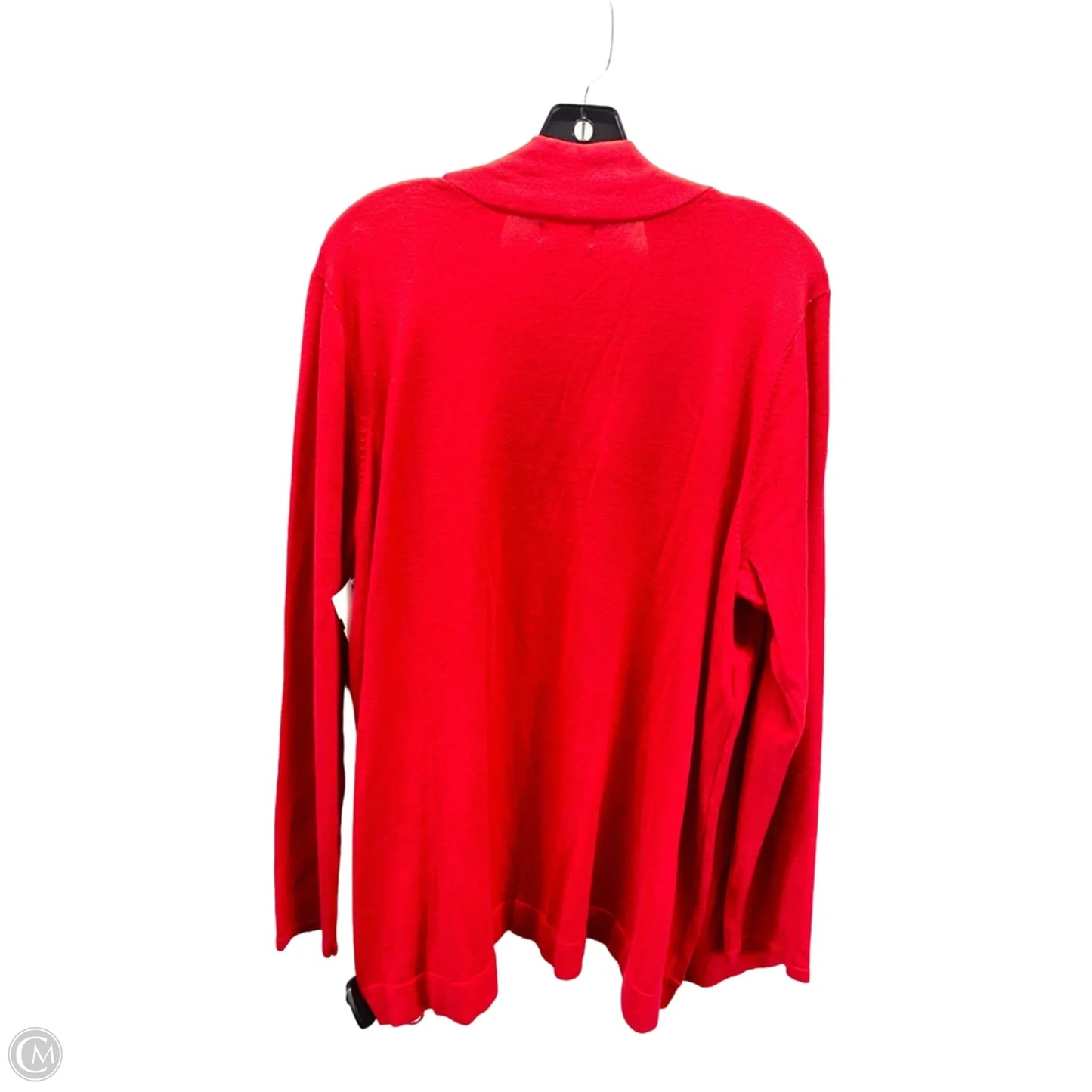 Sweater By Basic Editions In Red, Size: 2x
